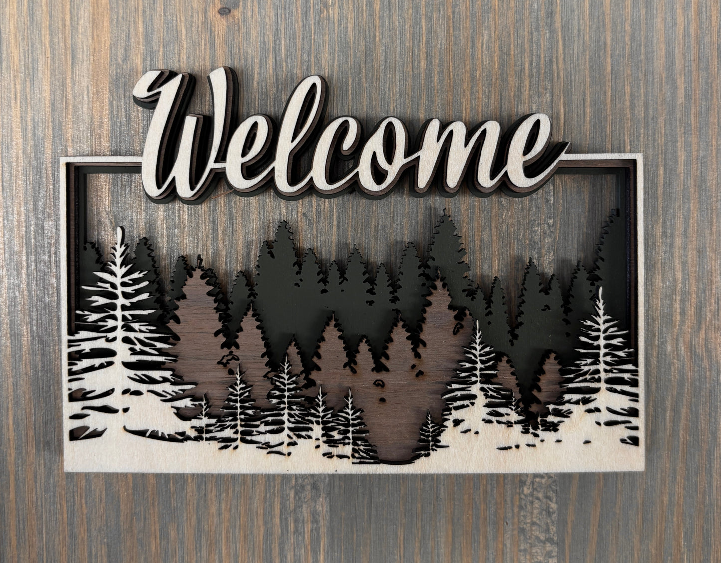 Forest "Welcome" Magnet