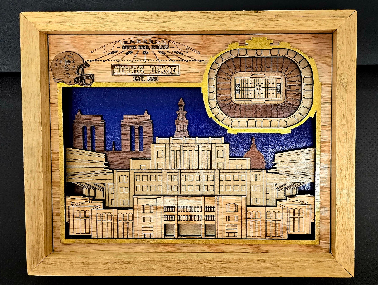 Large Framed 3D city and Stadium