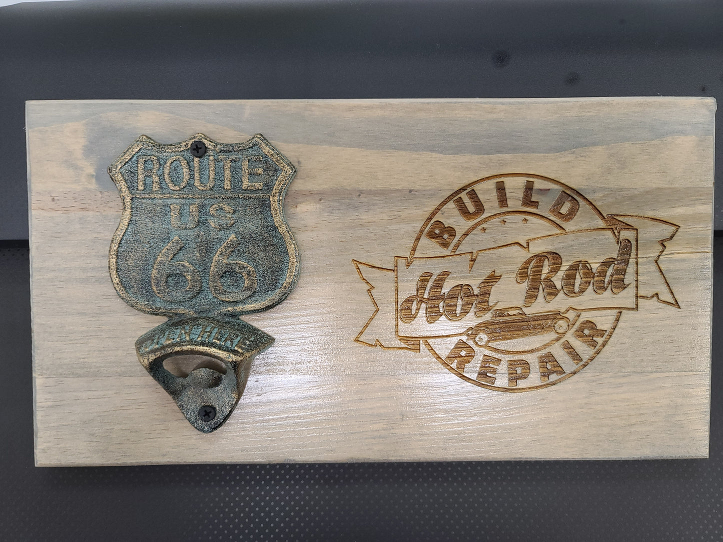 Hot Rod Route 66 bottle opener