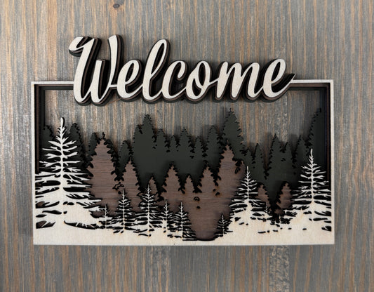 Forest "Welcome" Magnet