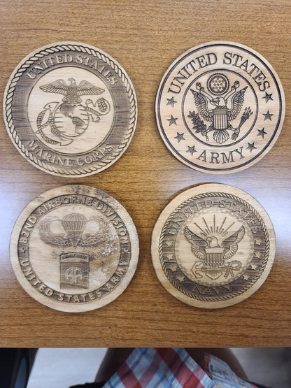 Miltary Branch Coasters (4 set)