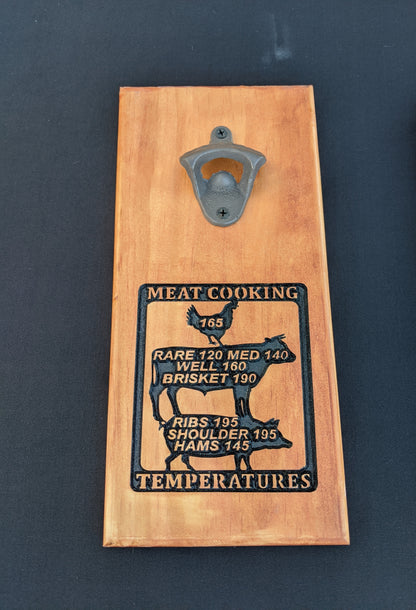 Meat Cooking Temperature Bottle Opener